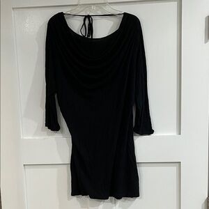 Massimo Casual Scoop Front Black Garment Size XS